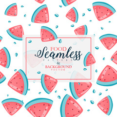 watermelon seamless pattern design.