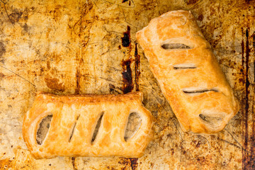 Sausage Rolls in Pastry