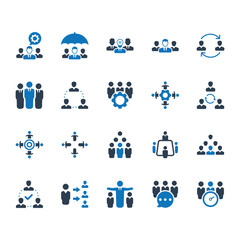 Teamwork Icons - Blue Version