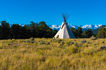 A Tepee with Mountain Views