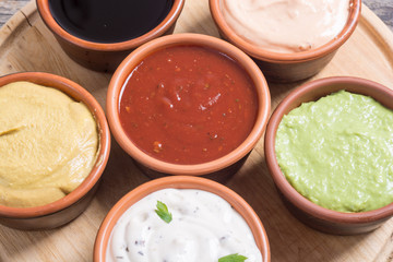 Set of sauces