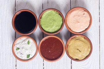 Set of sauces