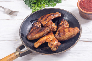 Grilled chicken wings