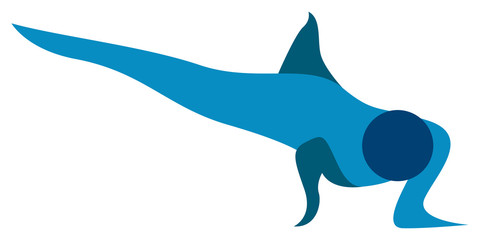 Abstract fitness icon