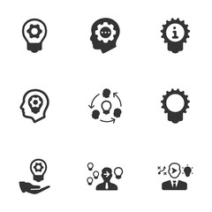 Idea Development Icons - Blue Version