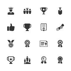 Awards and Achievements Icons - Blue Version