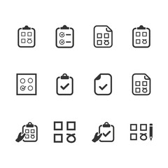 Checklist Icons (Blue Version)