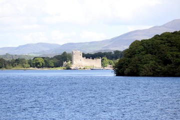 Beautiful old Irish Castle with lake