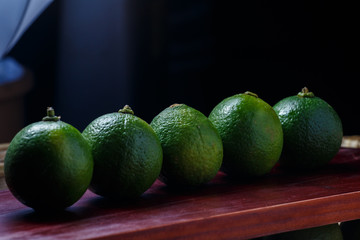 Green lime in market ready for sell