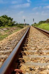 Fototapeta na wymiar Railways in the country, Thailand