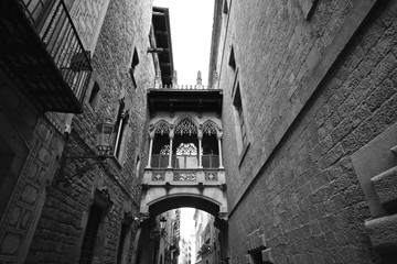 Barcelona in black and white
