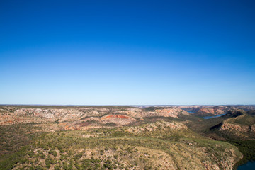 An aerial shot of the Kimberley, Australia