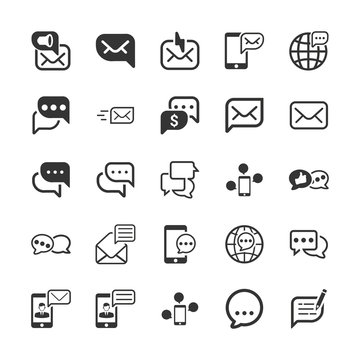 Message and Communication Icons
