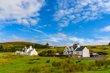 Fototapeta na wymiar Lush nature of the Isle of Skye in Scotland