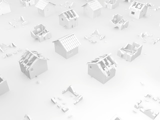 White Cottages Ruins