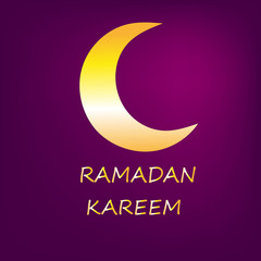 Obraz na płótnie Canvas Ramadan Kareem greeting with beautiful gradient