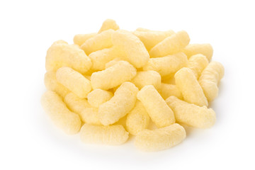 diet corn cookies isolated on white background