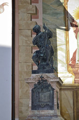 Fototapeta premium Klotz-Denkmal in Mittenwald