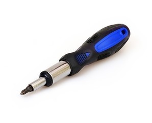 Hand tools for repair and installation: screwdriver with interchangeable tips