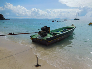 Boat at Naul beach, Ko Lan Island, Thailand