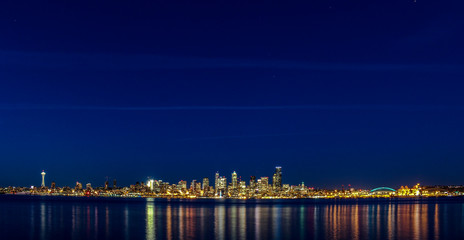 Fototapeta na wymiar Seattle Night light