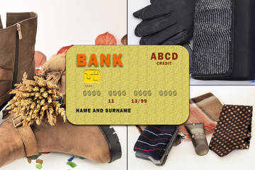 Tarjeta de crédito.
Posibilidades de compra con la tarjeta de productos de consumo.

