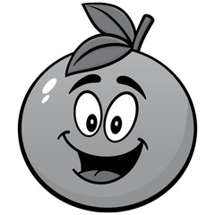 Orange Mascot Illustration