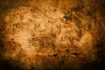 abstract background old grunge painting sepia and black vignette frame