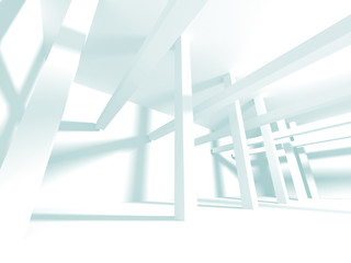 Obraz premium Abstract Modern White Architecture Background