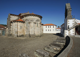 Romanische Kirche von Sao Pedro de Rates, Portugal, Europe