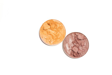 Eye shadow isolated on white background