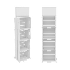 stand isolated on white background, 3D rendering