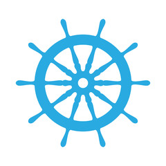 Fototapeta premium emblem of ship wheel