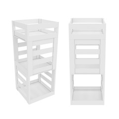 stand isolated on white background, 3D rendering