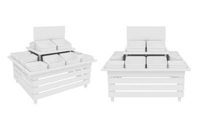 stand isolated on white background, 3D rendering