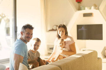 Fototapeta premium Sitting in the living room