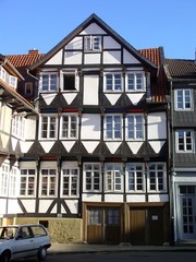 Fototapeta na wymiar Fachwerkhaus Wolfenbüttel Niedersachsen
