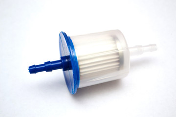 automotive filter for purification of gasoline on an isolated background