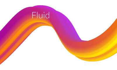 Fluid design colorful abstrakt waves background shapes