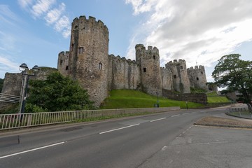 Fototapeta na wymiar château de Caernarfon au pays de galles