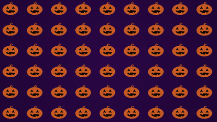 halloween pumpkin motion background loop purple