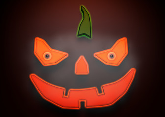 3d rendering pumpkin for halloween