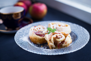 Puffs with apple