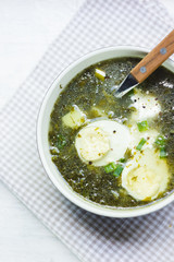Soup with egg