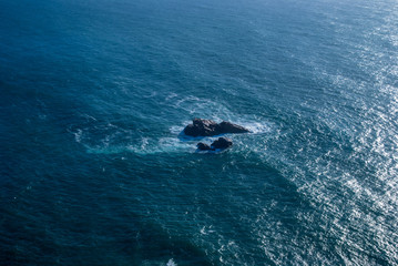Fototapeta premium Cabo da Roca, Portugal. cliffs over Atlantic Ocean, the most westerly point of the European mainland.
