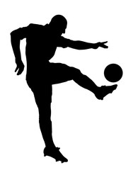 Shoot of a soccer player