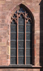 Gotisches Fenster am Dom von Worms