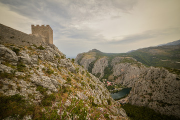 Fototapeta na wymiar Starigrad fortress, Omis, Croatia