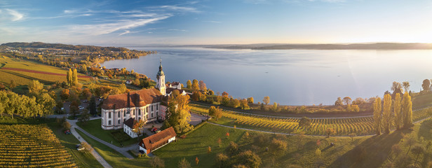 Panorama Kloster Birnau am Bodensee