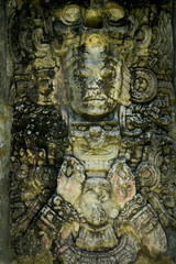 Fototapeta na wymiar Details of the Mayan Ruins in Copan Honduras 